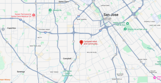 Campbell, CA Map