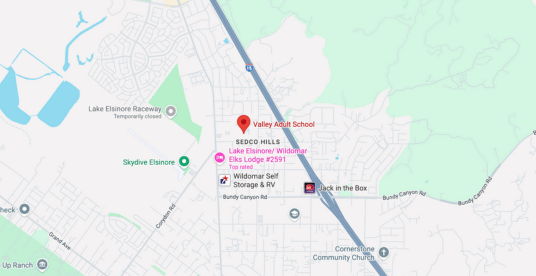 Wildomar, CA Map