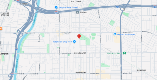 Paramount, CA Map
