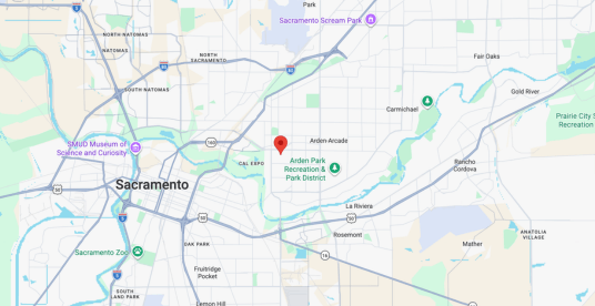 Arden, CA Map